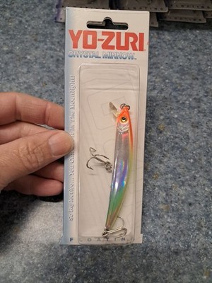  Vintage Yo Zuri Crystal Minnow F6 Size 3 5/8'' 1/4oz Floating Yo-zuri Minnow