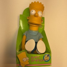 Vintage 1990 DAN DEE BART SIMPSON VINYL Figure Plush Doll New n Box The Simpsons