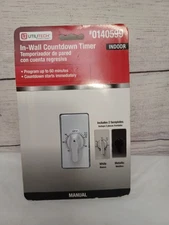 UTILITECH 60 Minutes In-Wall Countdown Timer Indoor #0140599 Two Faceplates