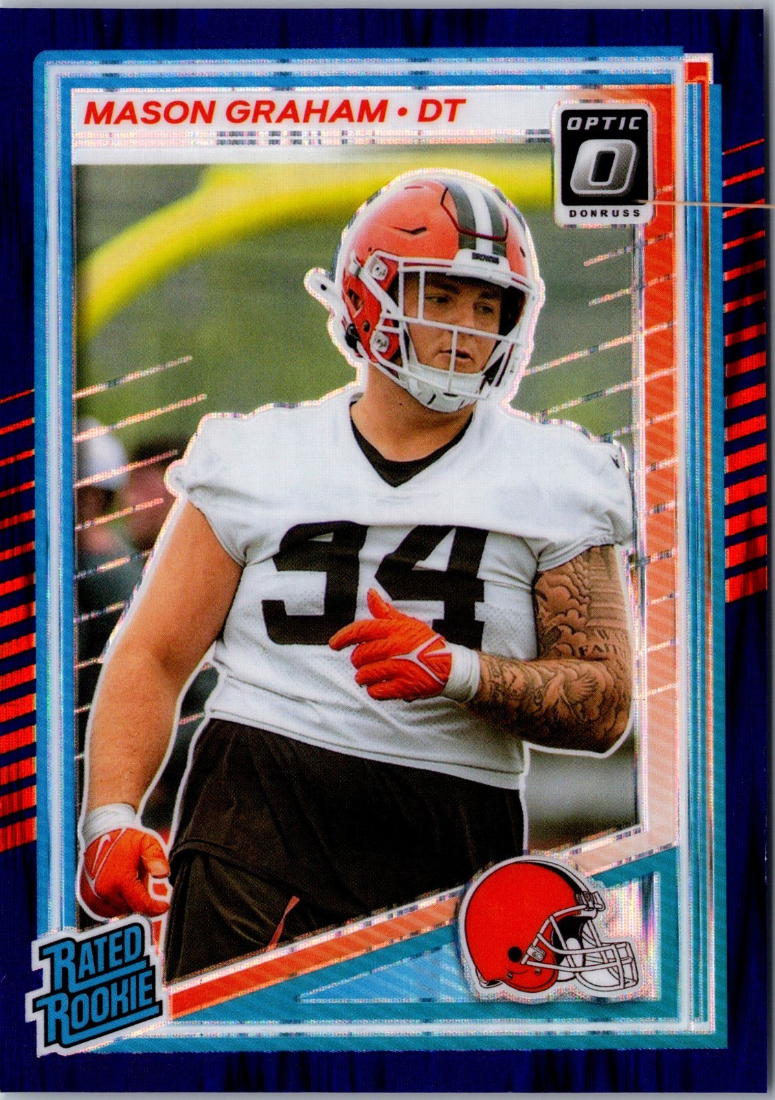 2025 Donruss Optic - Rated Rookie Mason Graham #206 Purple Shock Prizm (RC)