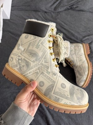 Supreme MM6 Money Print Men's Timberland Boots Size 9 | eBay
