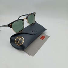 Ray Ban Sunglasses Clubmaster Green Lens & Brown Frame RB3016 NEW Unused 