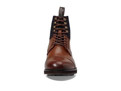 Polo Ralph Lauren Z1577 Men's Bryson Leather & Wool Cap-Toe Boot