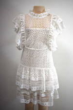 New Anine Bing White Lace Cocktail dress Size XSmall on Sale sf
