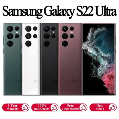#ad New Samsung Galaxy S22 Ultra 256GB 128GB 5G SM S908U GSM CDMA Factory Unlocked $281.79