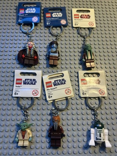 Lego Star Wars Set Of 6 Jedi Council Keychains The Clone Wars