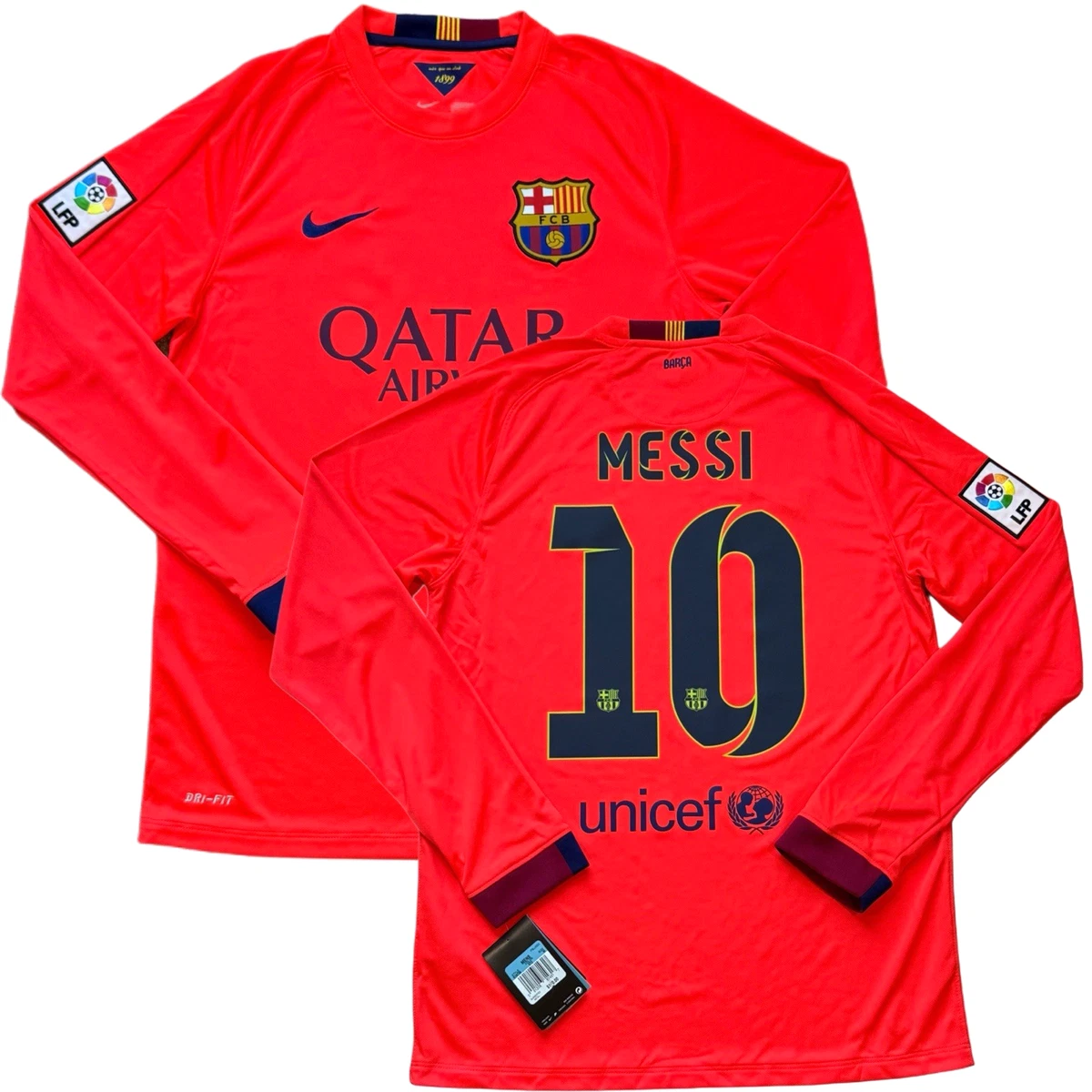 BARCELONA TRIKOT MESSI GRÖSSE L MAILLOT MAGLIA JERSEY (Neu (gemäss