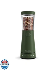 Electric Salt and Pepper Grinder, Stainless Steel Rechargeable Salt and Peppe