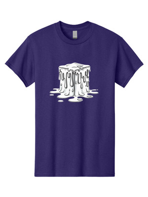 Melting-Ice-1 Mens Graphic Tee, 100% Cotton, Casual Summer Wear