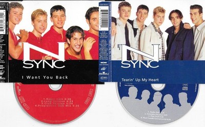 2 x  NSYNC - tearin up my heart + i want you back -  CD s