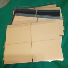 12  POSTCARD ALBUM PAGES / SLEEVES +INSERTS - 