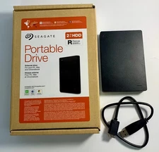 Seagate STGX2000400 2TB USB 3.0 Portable External Hard Drive HDD Storage - Black