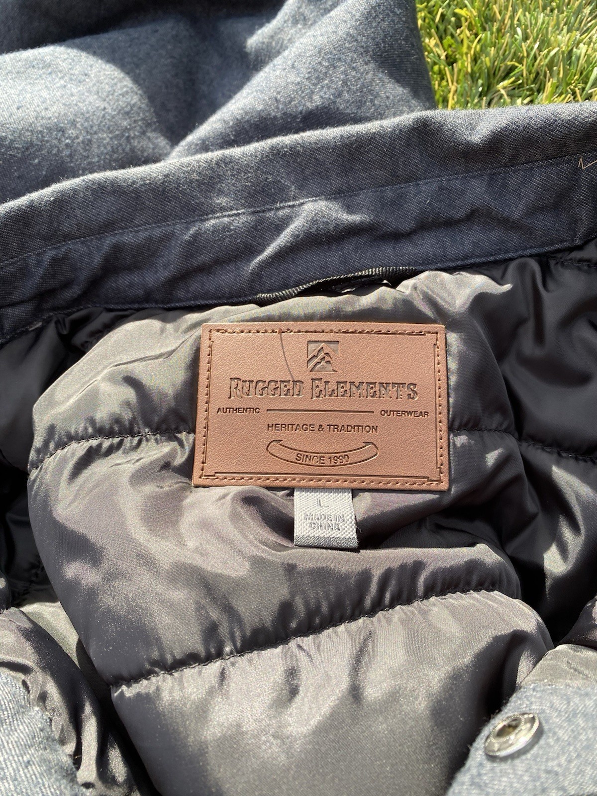 Rugged Elements Blue Insulated Jacket Button Up M… - image 4