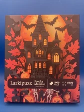 Spooky Mansion Halloween Jigsaw Puzzle 1000 Pieces by Larkipuzz 19.5" x 27.5"