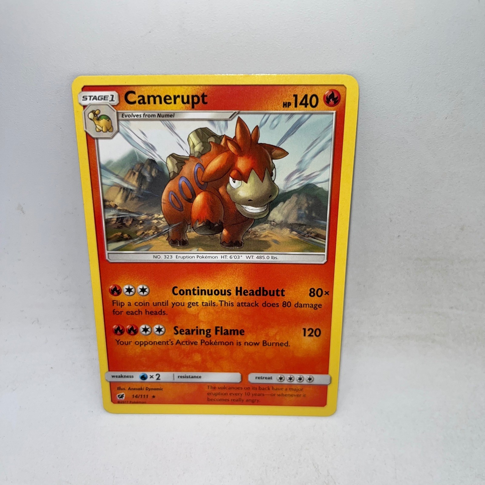 Camerupt 14/111 Rare Crimson Invasion Pokemon Lightly Played
