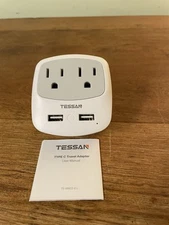 TYPE C Travel Plug Adapter Converter, TESSAN International Power Plug