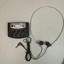 Sony Walkman SRF-M37V Digital AM/FM Portable Radio With Sony Headphones - Works