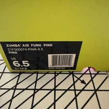 Zumba Air Funk Pink Z1F000074 Women's 6.5