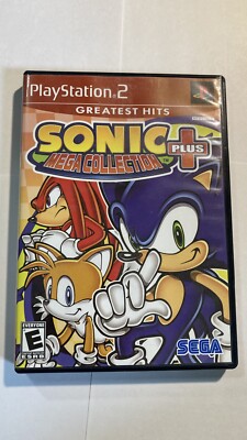 Sonic Mega Collection Plus (Sony PlayStation 2, 2004) [Case, Manual, and Game]