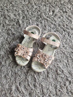 FAST NEU Bama Leder - Sandalen mit Blumen 34 Pink/Rosa/Weiß