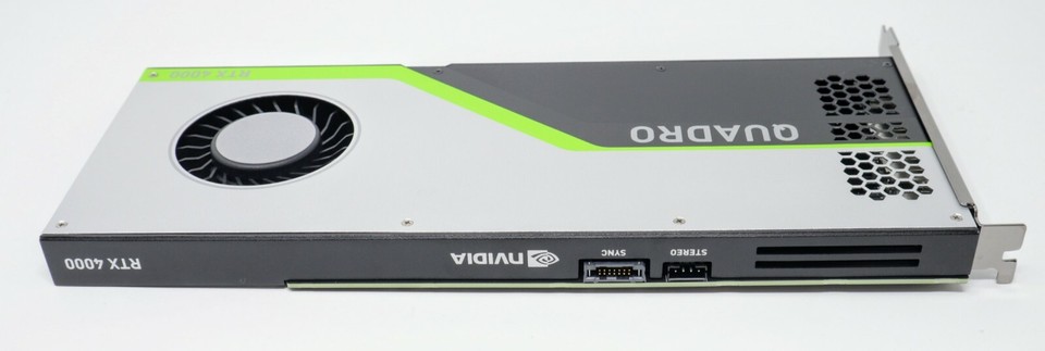 HP NVIDIA Quadro RTX 4000 RTX4000 8GB PCI-E 3xDP 1xUSB-C L40549-001 HP NVIDIA Quadro RTX 4000 RTX4000 8GB PCI-E 3xDP 1xUSB-C L40549-001