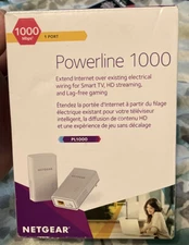 NETGEAR 1000 Mbps 1 Gigabit Plug-In Port Adapter Powerline (PL1000-100PAS)