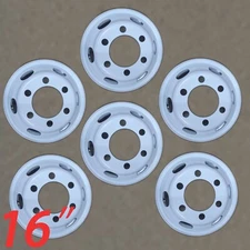 16" Set of 6 White Wheels for ISUZU NPR NPR-HD NQR 95-25 OEM Quality Steel Rim