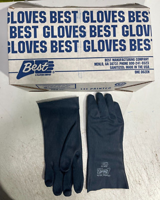 12- Nitrile Palm Coated Rough Grip Protective Waterproof Cleaning Work Gloves LG