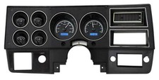 Dakota Digital 87-91 Blazer Analog Gauges Black Alloy Blue Vhx-73c-pu-k-b