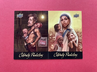 2010 Brad Pitt Angelina Jolie Upper Deck Celebrity Predictions SC