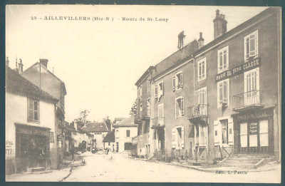 Cpa AILLEVILLERS (70 Haute-Saône) Route de St Loup - L. Perrin Verlag, um 1905