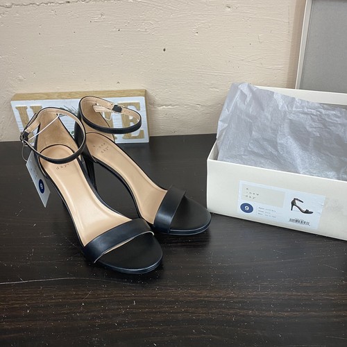 Ema High Block Heeled Pumps Black 