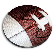 Round MDF Magnets - American Football Ball Game #16918