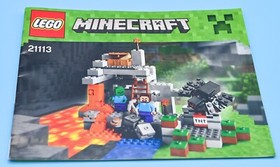 LEGO Minecraft 21113 : The Cave, Complete w/Box & Instructions, Pre-owned