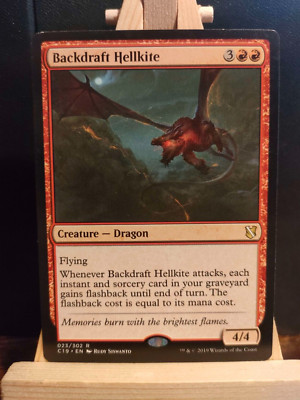 Backdraft Hellkite - Commander 2019 - Excellent/LP (siehe Bilder) MTG