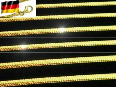 Schlangenkette 585 echt Gold 333 Halskette rund 14K massiv 38 40 42 45 50 60 cm - Bild 1 von 4