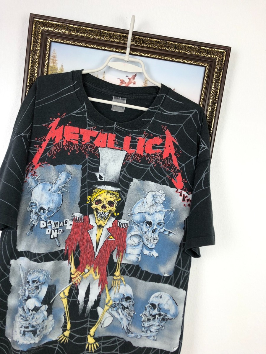90's LLICA Pushead サイズL Vintage 90's 1992 Metallica Ringmaster Pushead Single-Stitch Shirt
