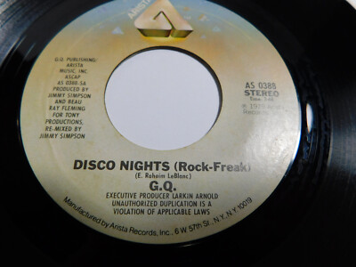 G.Q.  Disco Nights (Rock-Freak) 1979 7'' Single Funk AS 0388