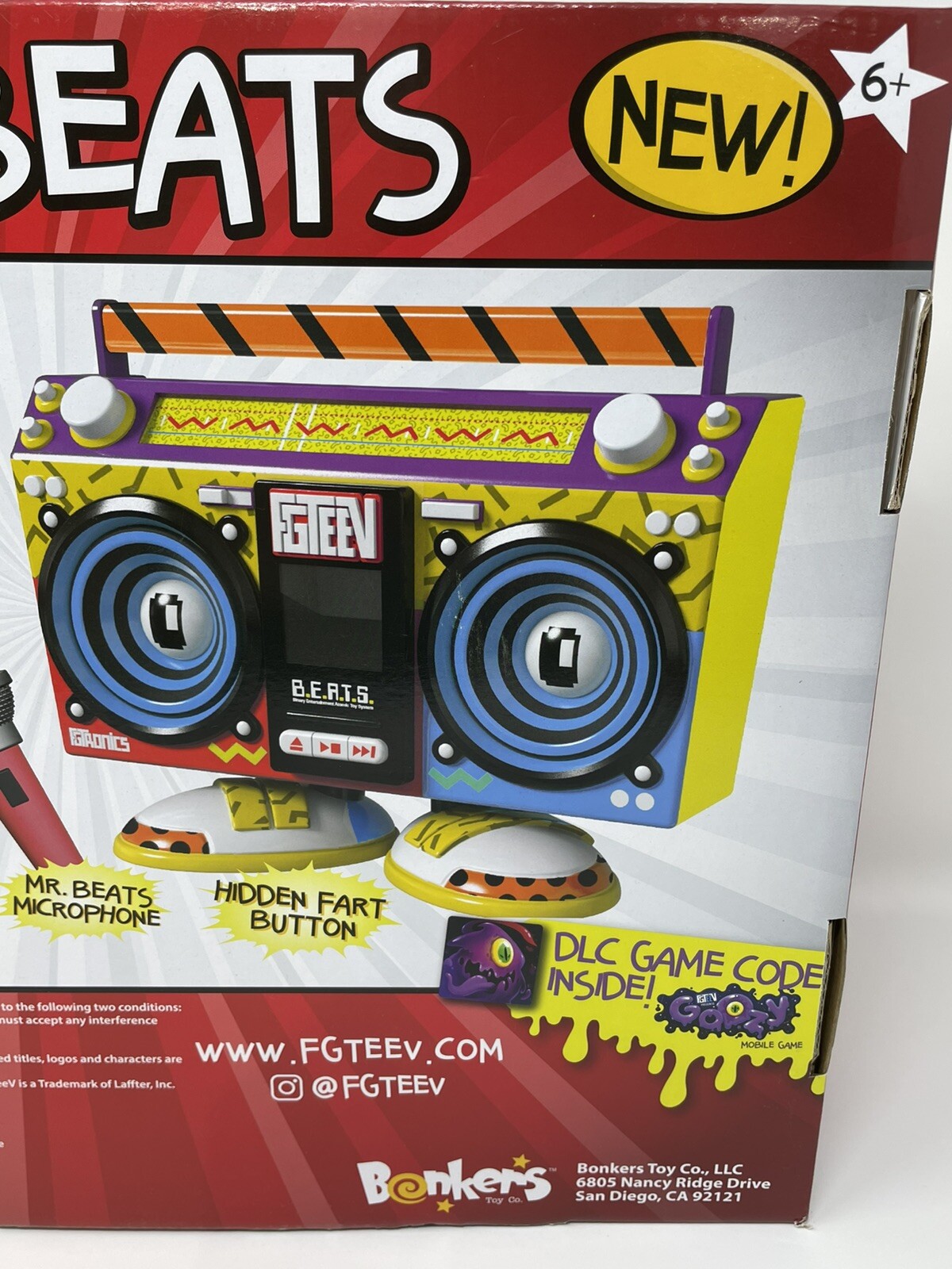 FGTeeV Mr. Beats Season 4 Radio Boom Box Set w Exclusive Mini Figures NEW In Box