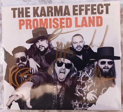THE KARMA EFFECT - SIGNED CD - Promised Land (2024) - BRAND NEW