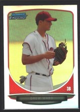 DREW WARD WASHINGTON NATIONALS ROOKIE REFRACTOR RC SP 2013 BOWMAN CHROME