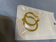 gold plated hoop earrings for teen girls hoops 5 inches