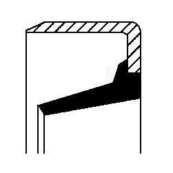 CORTECO 01017792B Shaft Seal, manual transmission for DAF