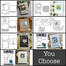 Hero Arts "LOOKING GLASS" Dies (Windmill,Canyon, Paris, Reef, etc) You Choose!