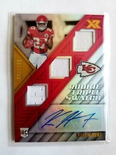 2017 PANINI XR GOLD KAREEM HUNT RC/PATCH/AUTO! 1/199! 1/1! FIRST ONE!