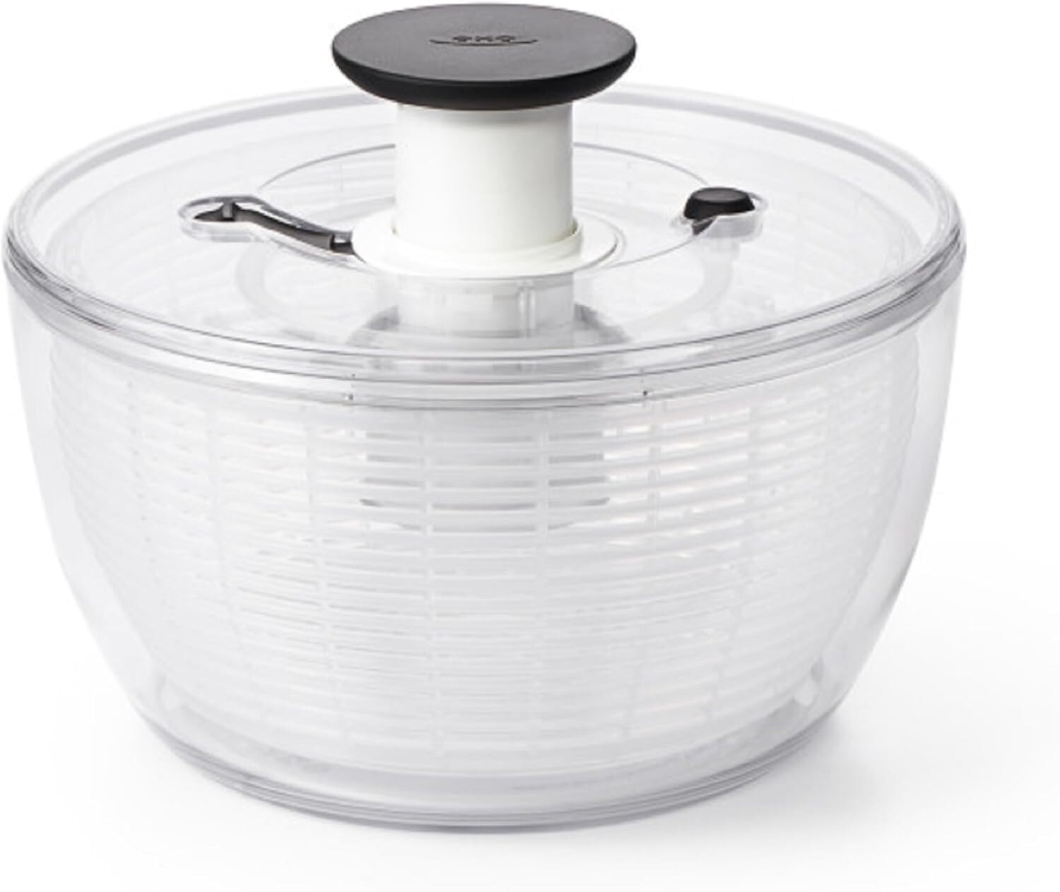 OXO Good Grips 6.22 Qt White Salad Spinner with One-Handed Pump-image