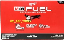 NEW N BOX Milwaukee M18 FUEL 2880-20 Cordless Grinder Paddle 4 1/2 5" 18 Volt