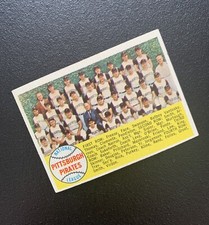 1958 TOPPS #341 PITTSBURGH PIRATES Baseball Card UNMARKED - ERROR BEHIND NAME