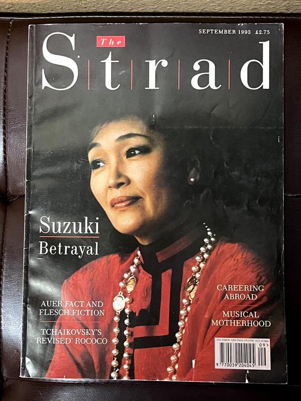 Strad Magazine - September 1993 - Suzuki Betrayal, Auer Fact and Flesch Fiction