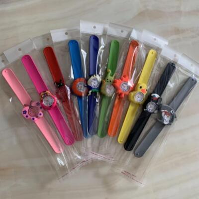 Gifts Kids Quartz 3D Watches Baby Cute Boys Animal Slap Cartoon Toys 30 Styles